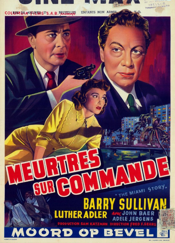Repro 30x40cm - MEURTRES SUR COMMANDE - Belge