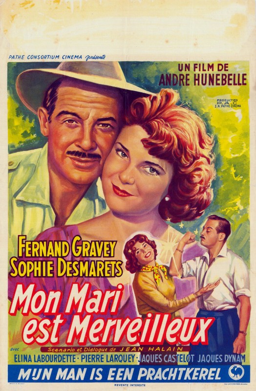 Repro 30x40cm - MON MARI EST MERVEILLEUX - Belge