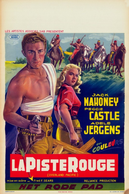 Repro 30x40cm - OVERLAND PACIFIC - Belge