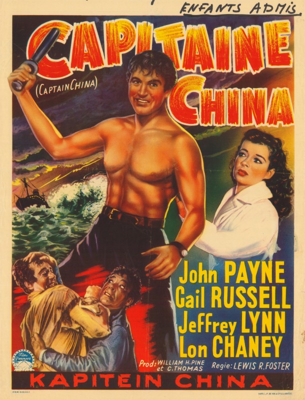 Repro 30x40cm - DANS LES MERS DE CHINE - Belge