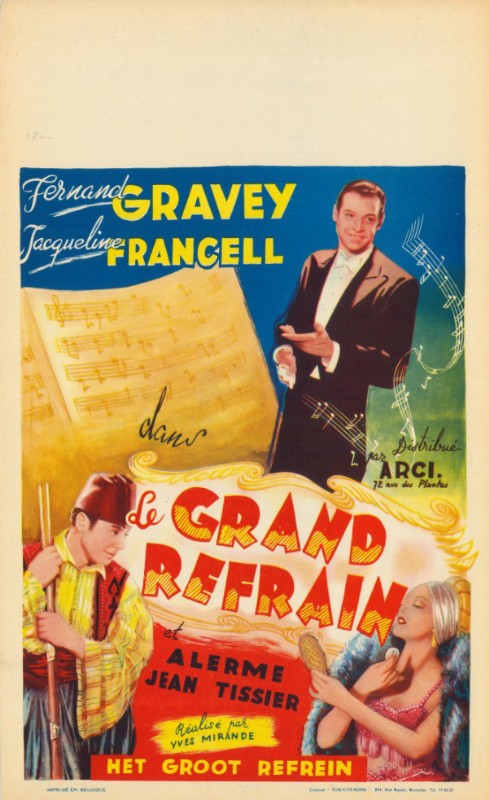 Repro 30x40cm - GRAND REFRAIN (le) - Belge