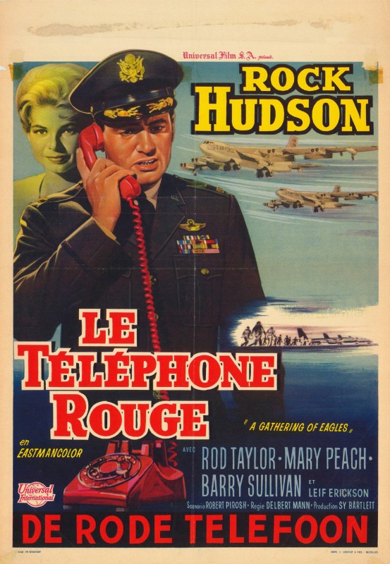 Repro 30x40cm - TELEPHONE ROUGE (le) - Belge
