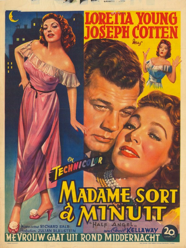 Repro 30x40cm - MADAME SORT A MINUIT - Belge