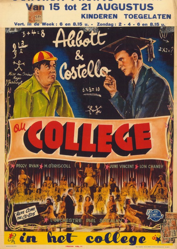 Repro 30x40cm - DEUX NIGAUDS AU COLLEGE - Belge