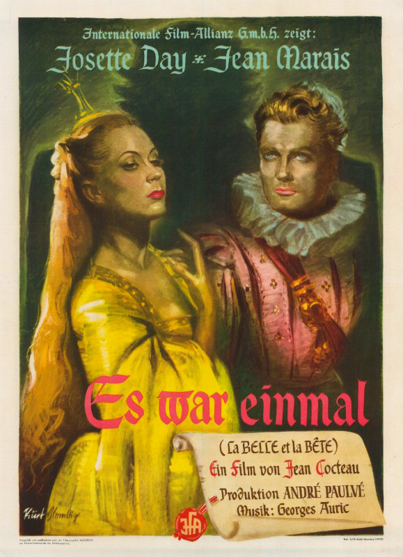 Repro 30x40cm - BELLE ET LA BETE (la) - Allemande