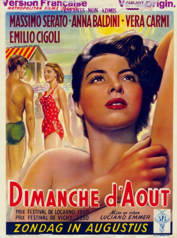 Repro 30x40cm - DIMANCHE D'AOUT - Belge