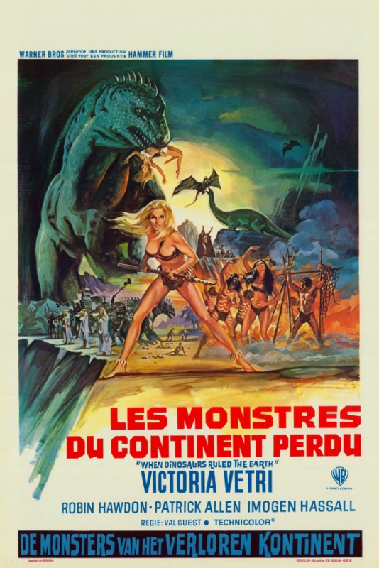 Repro 30x40cm - QUAND LES DINOSAURES DOMINAIENT - Belge