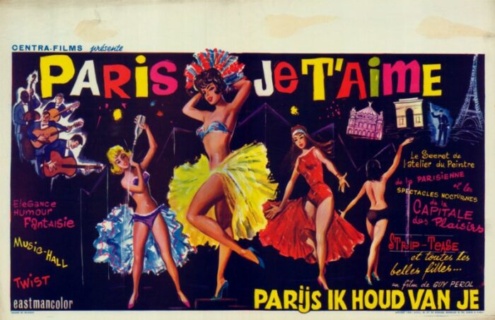 Repro 30x40cm - PARIS JE T'AIME - Belge
