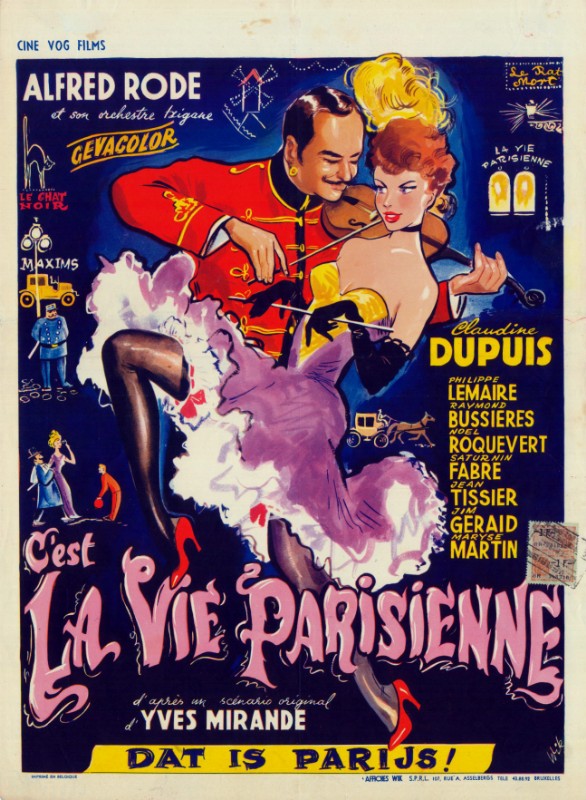 Repro 30x40cm - C'EST LA VIE PARISIENNE - Belge