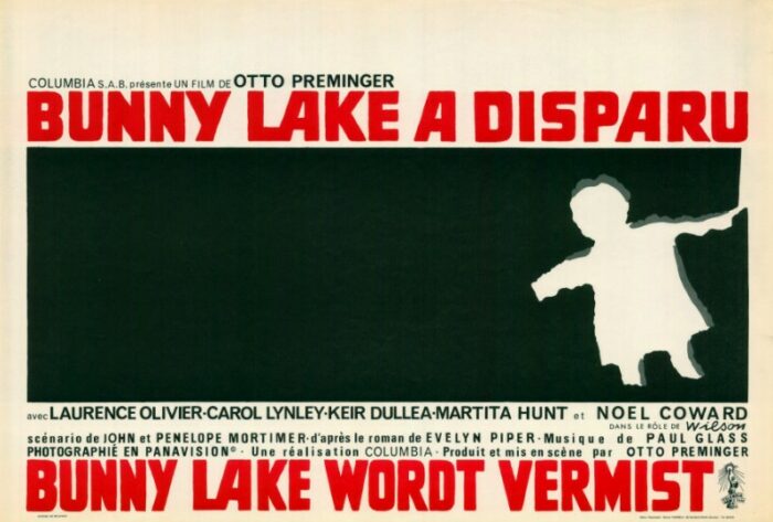 Repro 30x40cm - BUNNY LAKE A DISPARU - Belge