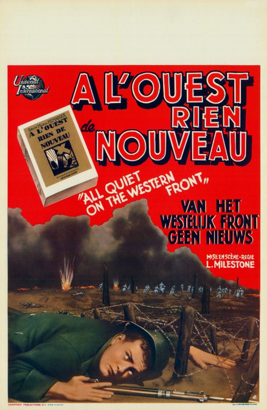 Repro 30x40cm - A L'OUEST RIEN DE NOUVEAU - Belge