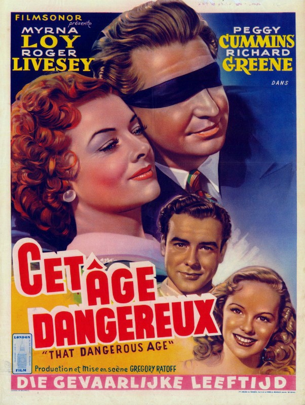 Repro 30x40cm - CET AGE DANGEREUX - Belge