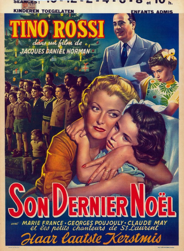 Repro 30x40cm - SON DERNIER NOEL - Belge