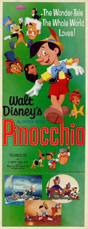 Repro 30x40cm - PINOCCHIO - U.S.