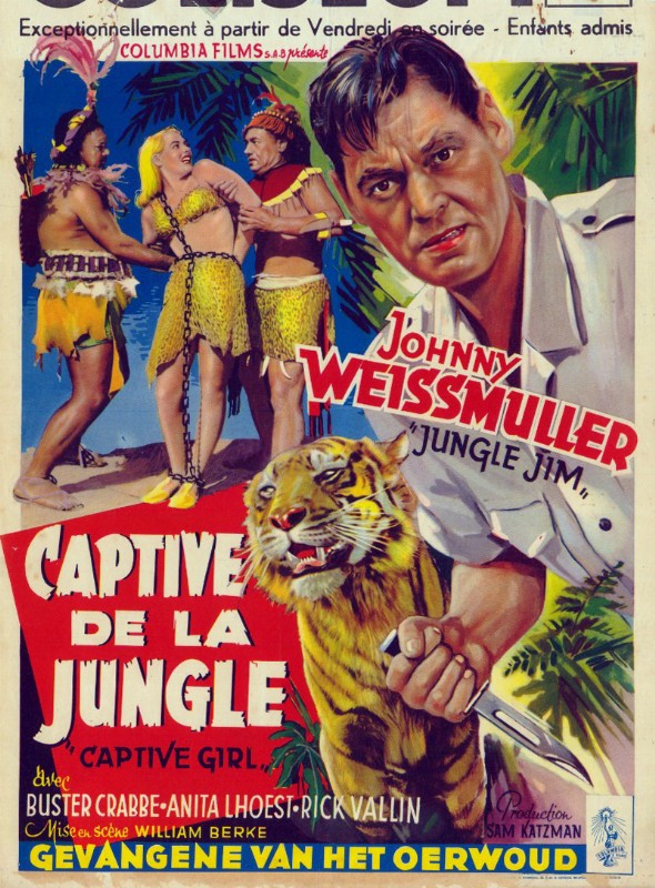 Affiche - CAPTIVE PARMI LES FAUVES - 36x56cm