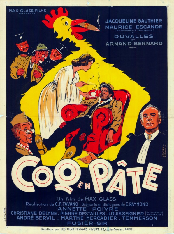 Affiche - COQ EN PATE - 60x80cm