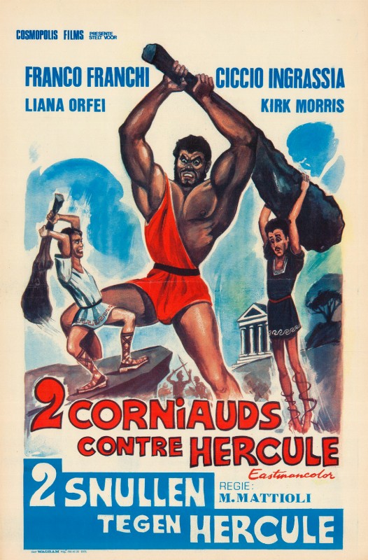 Affiche - DEUX CORNIAUDS CONTRE HERCULE - 36x56cm