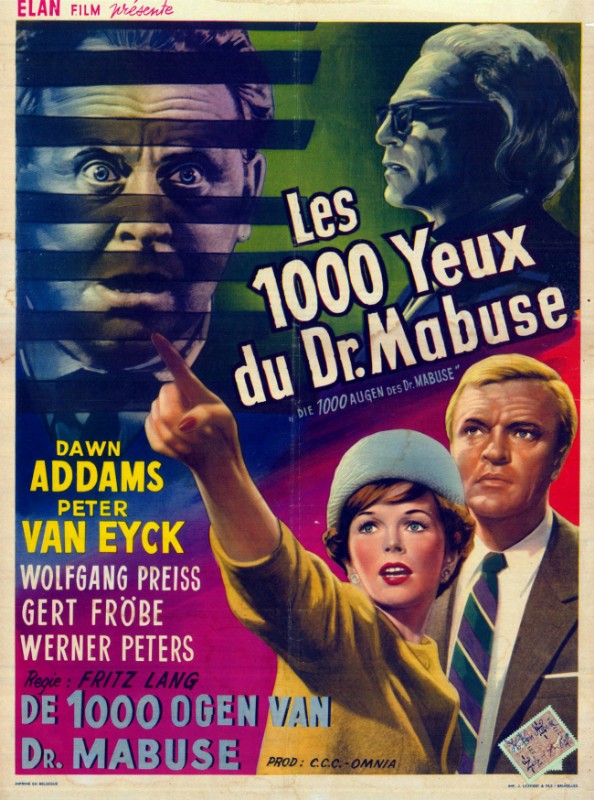 Repro 30x40cm - DIABOLIQUE DOCTEUR MABUSE (le) - Belge