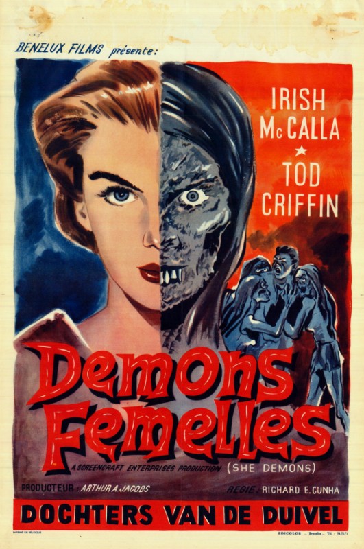 Repro 30x40cm - SHE DEMONS - Belge