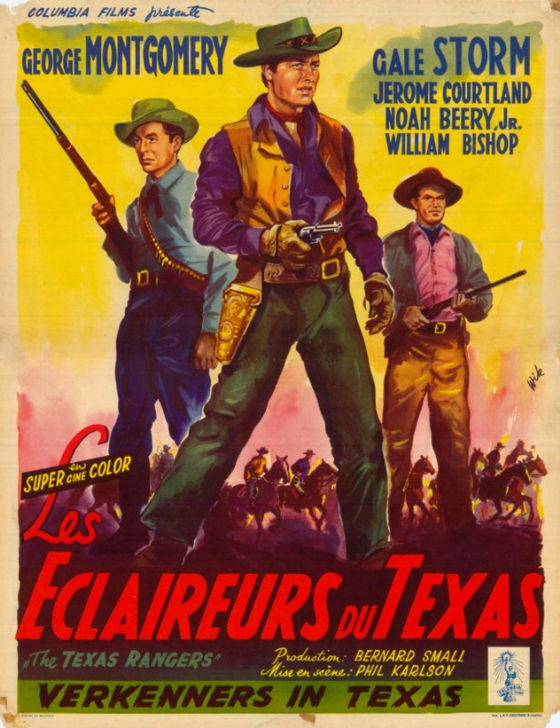 Repro 30x40cm - TEXAS RANGERS - Belge