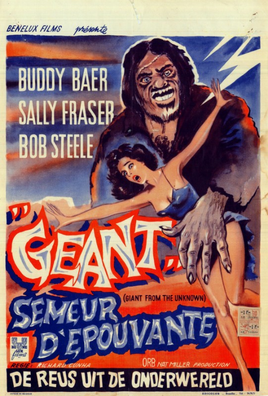 Repro 30x40cm - GIANT FROM THE UNKNOWN - Belge