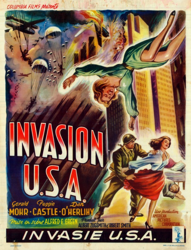Repro 30x40cm - INVASION USA - Belge