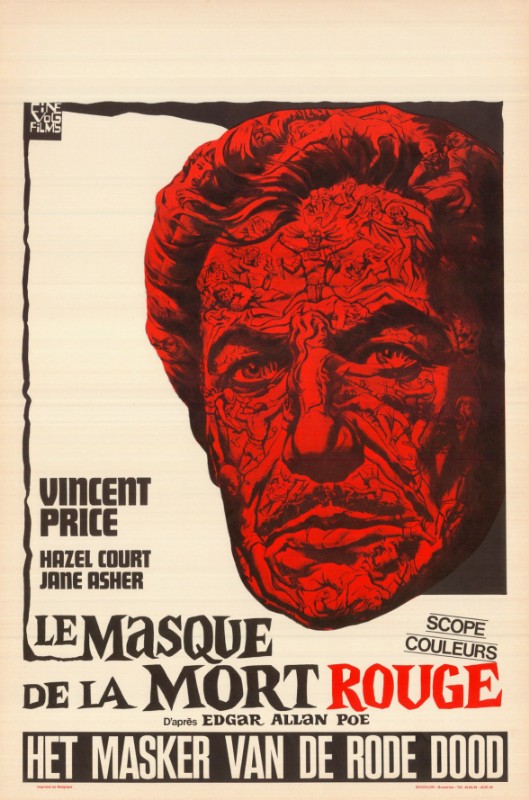 Repro 30x40cm - MASQUE DE LA MORT ROUGE (le) - Belge