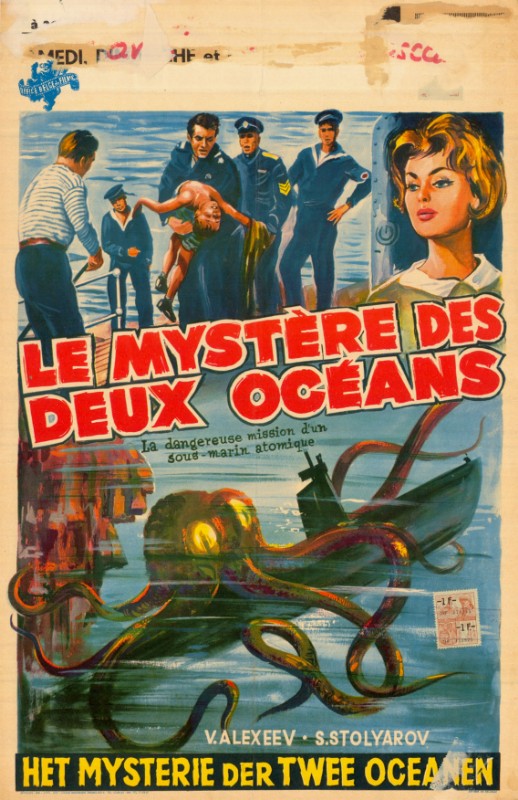 Repro 30x40cm - MYSTERE DES DEUX OCEANS (le) - Belge