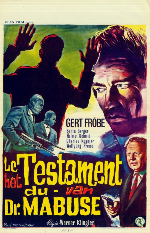 Repro 30x40cm - TESTAMENT DES DR. MABUSE (das) - Belge