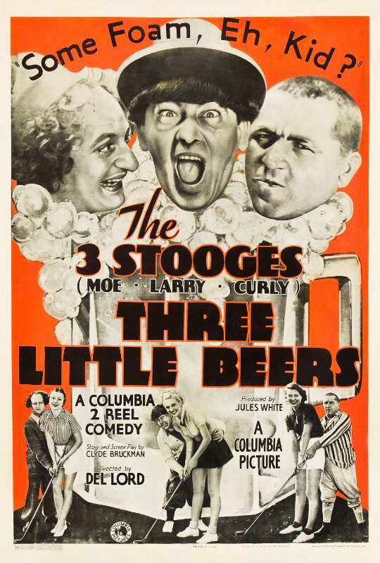Repro 30x40cm - THREE LITTLE BEERS - U.S.