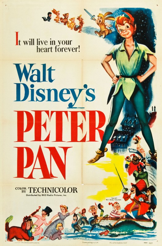 Repro 30x40cm - PETER PAN - U.S.