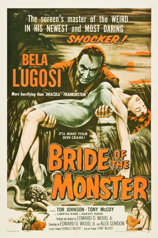 Repro 30x40cm - BRIDE OF THE MONSTER - U.S.