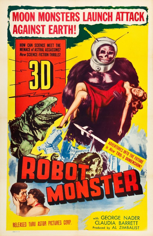 Repro 30x40cm - ROBOT MONSTER - U.S.