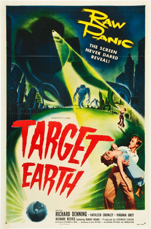 Repro 30x40cm - TARGET EARTH ! - U.S.