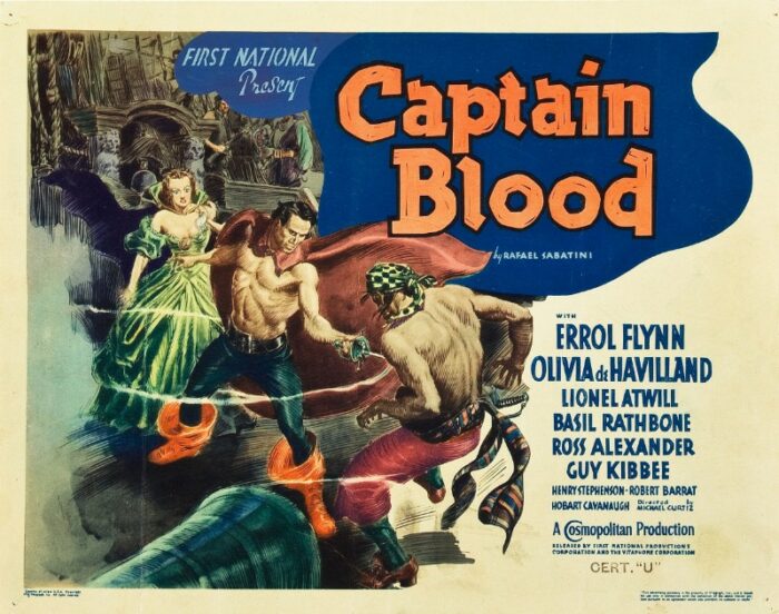 Repro 30x40cm - CAPITAINE BLOOD - U.S.