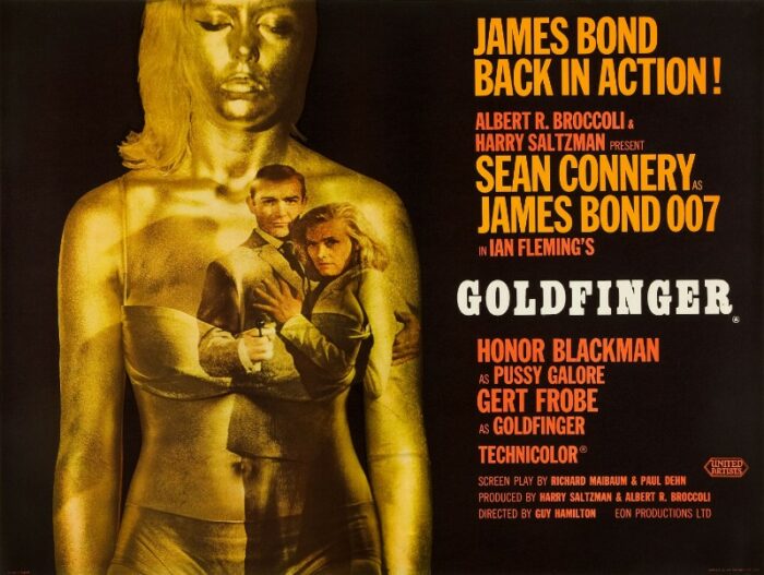 Repro 30x40cm - GOLDFINGER - Anglaise