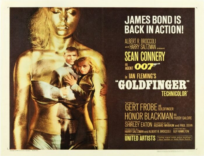 Repro 30x40cm - GOLDFINGER - U.S. B