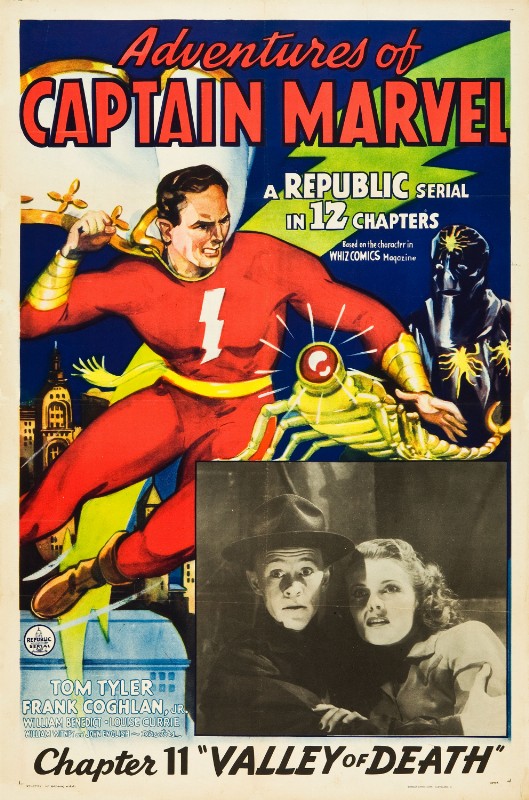 Repro 30x40cm - ADVENTURES OF CAPTAIN MARVEL - U.S.