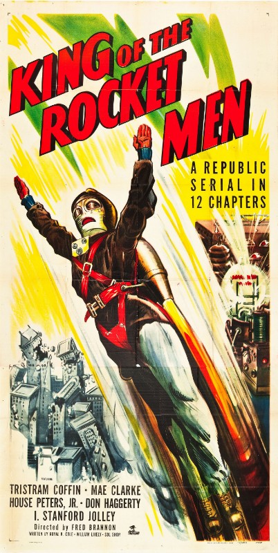 Repro 30x40cm - KING OF THE ROCKET MEN - U.S.