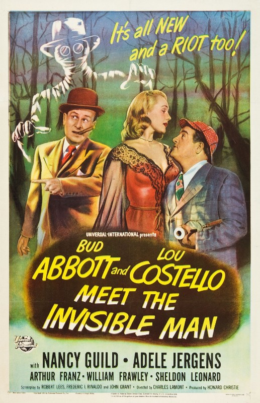 Repro 30x40cm - DEUX NIGAUDS ET L'HOMME INVISIBLE - U.S.