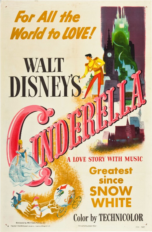 Repro 30x40cm - CENDRILLON - U.S.