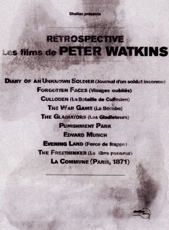 Affiche - RETROSPECTIVE PETER WATKINS - 40x55cm