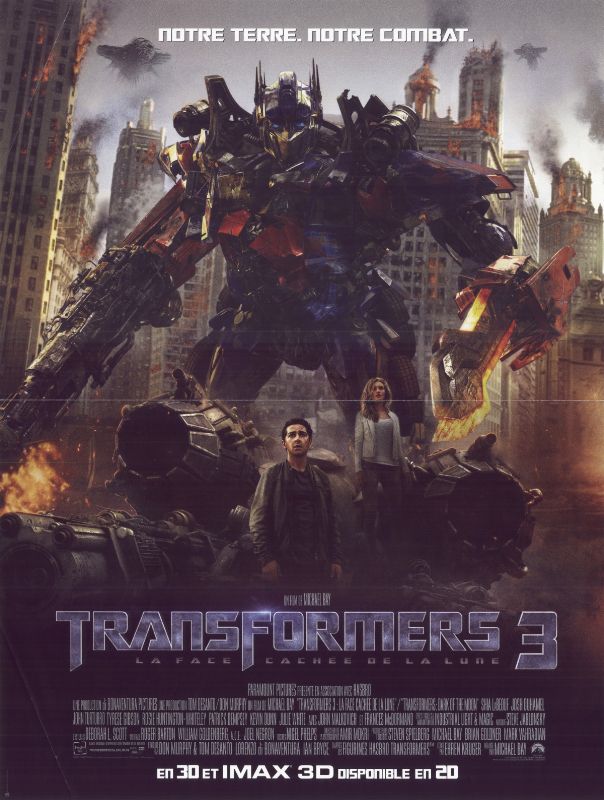 Affiche - TRANSFORMERS 3 : la face cachée de la lune - 40x55cm