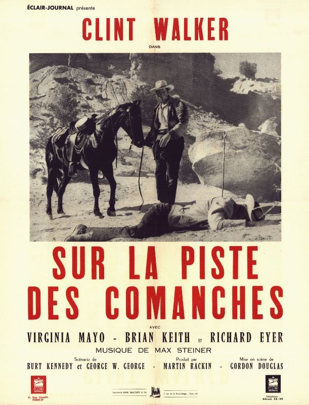 Affiche - SUR LA PISTE DES COMANCHES - Ressortie 50x70cm