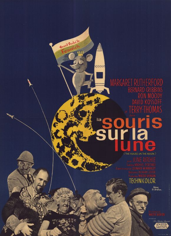 Affiche - SOURIS SUR LA LUNE (la) - 60x80cm