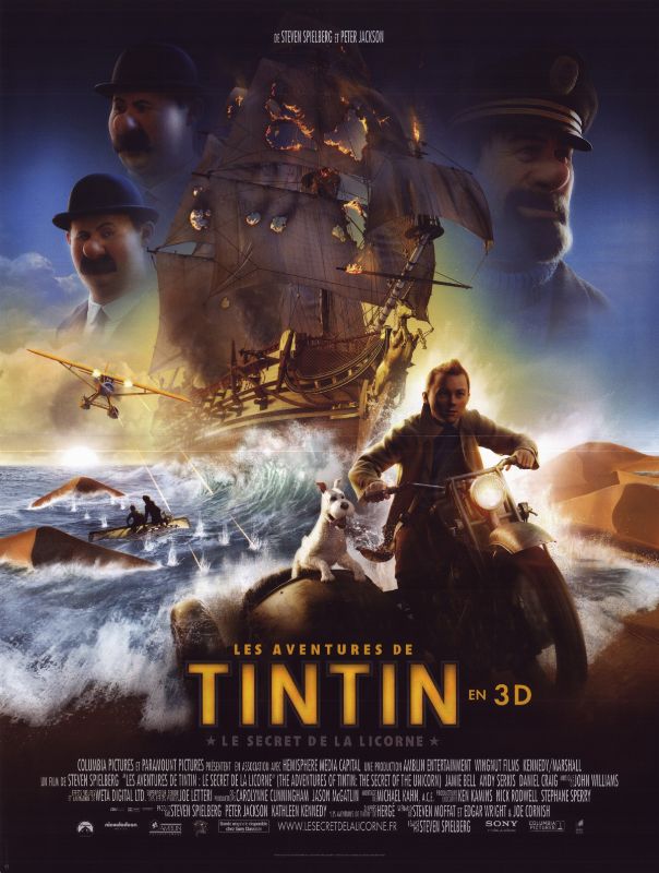 Affiche - AVENTURES DE TINTIN (les) : Secret de la licorne - 40x55cm