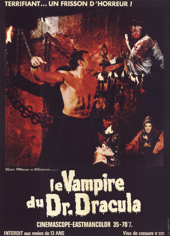 Affiche - VAMPIRES DU Dr. DRACULA (les) - 60x80cm