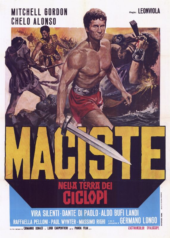 Affiche - MACISTE CONTRE LE CYCLOPE - 100x140cm