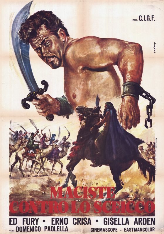 Affiche - MACISTE CONTRO LO SCEICCO - 100x140cm