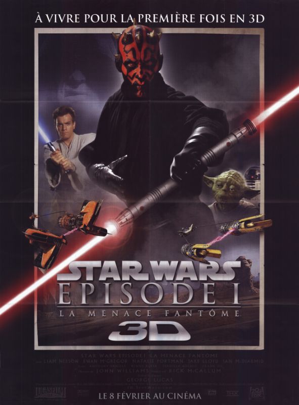 Affiche - STAR WARS EPISODE I : LA MENACE FANTOME - Ressortie 120x160cm